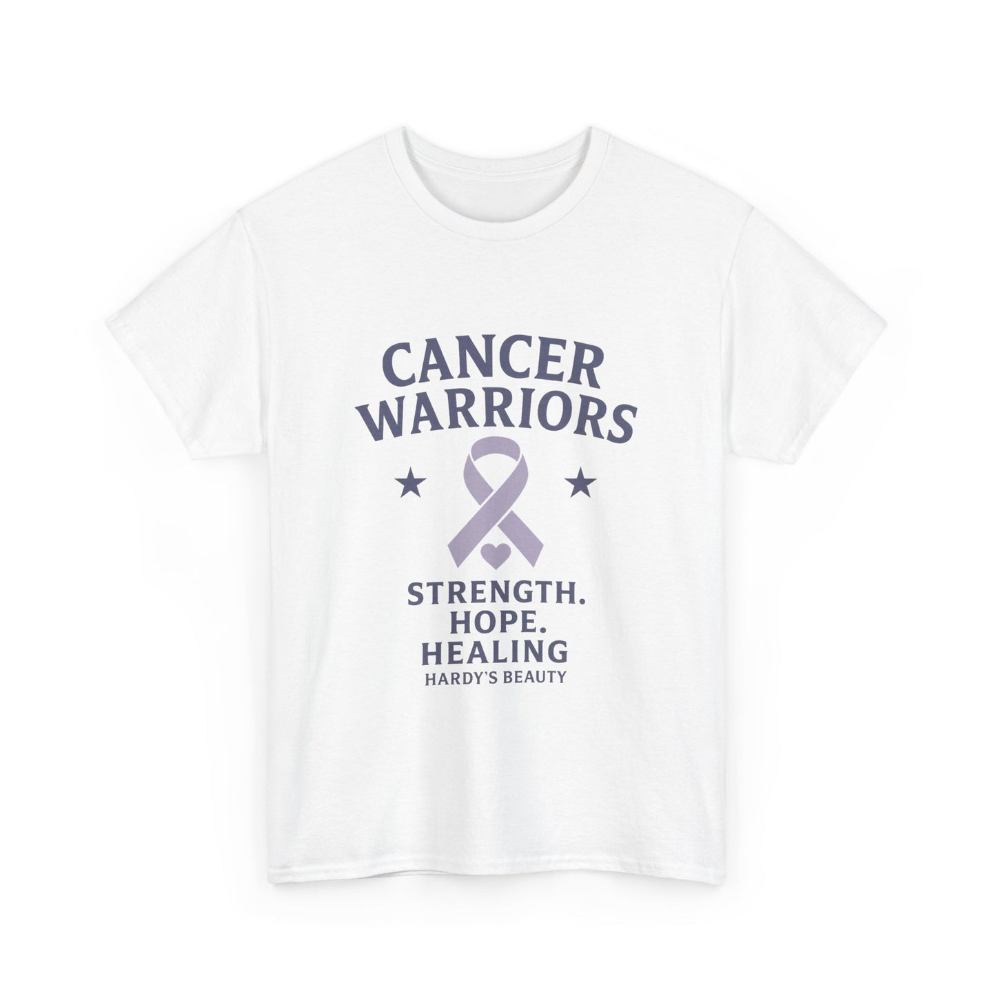Cancer Warriors Support Tee, Unisex Cotton Tee for Awareness, Strength Hope Healing Shirt, Cancer Survivor Gift, Inspirational Apparel