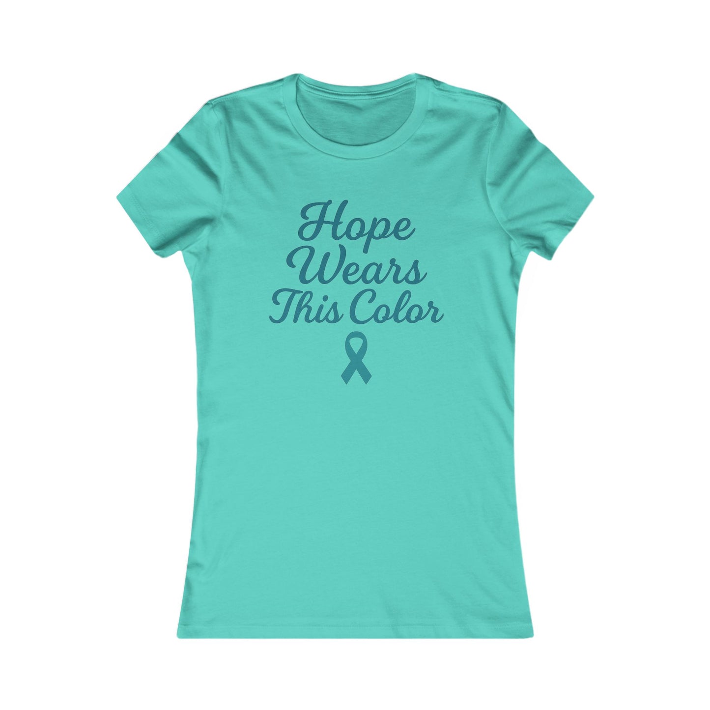 Awareness T-Shirt, Breast Cancer Support Tee, Hope This Color Women's Top, Inspirational Shirt, Gift for Advocate