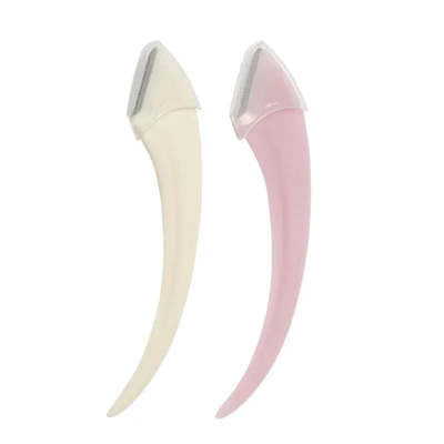 Curved Eyebrow Trimming Knife with Comb