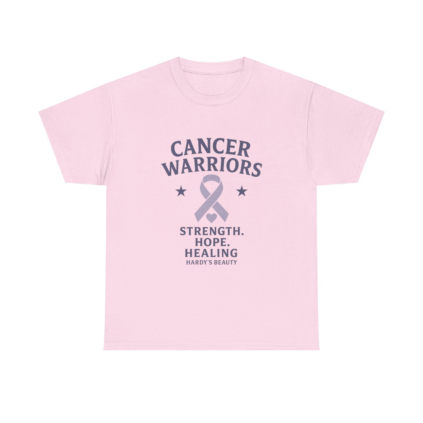 Cancer Warriors Support Tee, Unisex Cotton Tee for Awareness, Strength Hope Healing Shirt, Cancer Survivor Gift, Inspirational Apparel