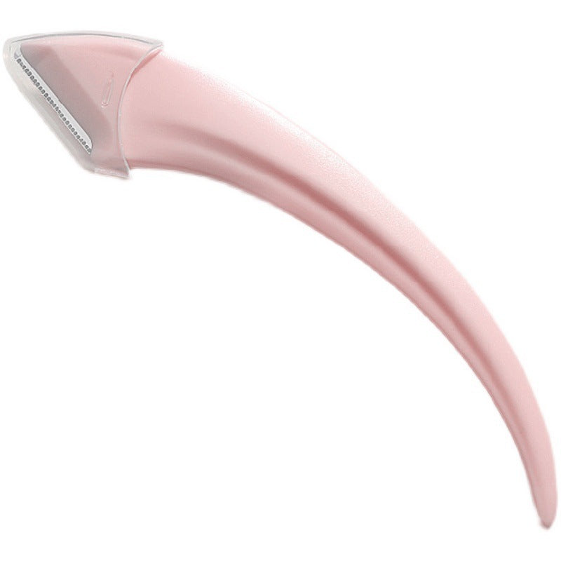 Curved Eyebrow Trimming Knife with Comb