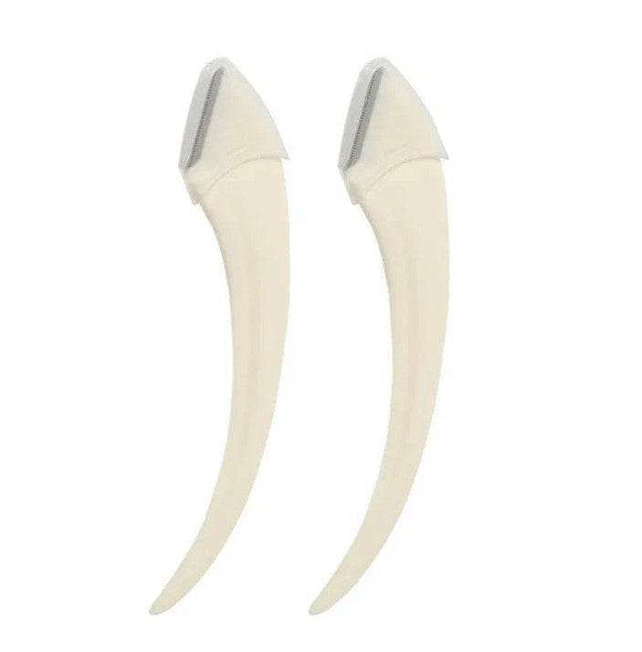 Curved Eyebrow Trimming Knife with Comb