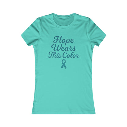 Awareness T-Shirt, Breast Cancer Support Tee, Hope This Color Women's Top, Inspirational Shirt, Gift for Advocate