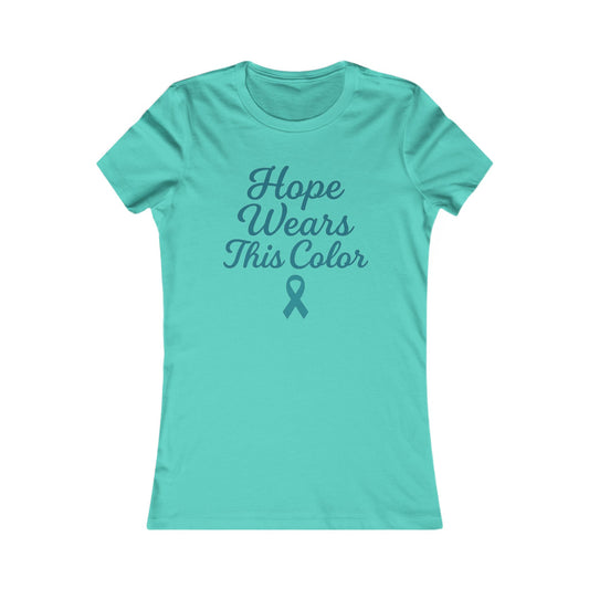 Awareness T-Shirt, Breast Cancer Support Tee, Hope This Color Women's Top, Inspirational Shirt, Gift for Advocate