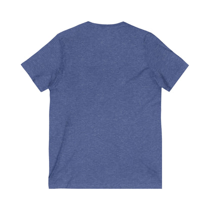 Unisex V-Neck Tee - Keep Fighting The Good Fight, Inspirational T-Shirt, Cancer Awareness Shirt, Gift for Warriors, Supportive Apparel